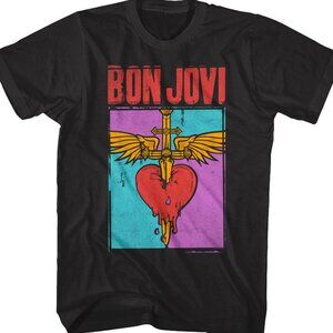 Bon Jovi You Give Love A Bad Name Album Cover T-Shirt Rock Music Fan Gift Shirt